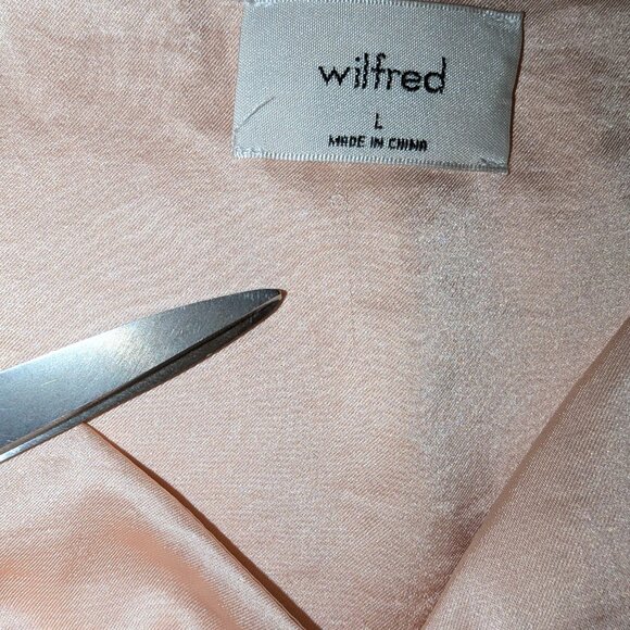 Wilfred | Aritzia Verso Camisole Satin Tank Top in Poetic Pink | Size Large - Picture 8 of 10